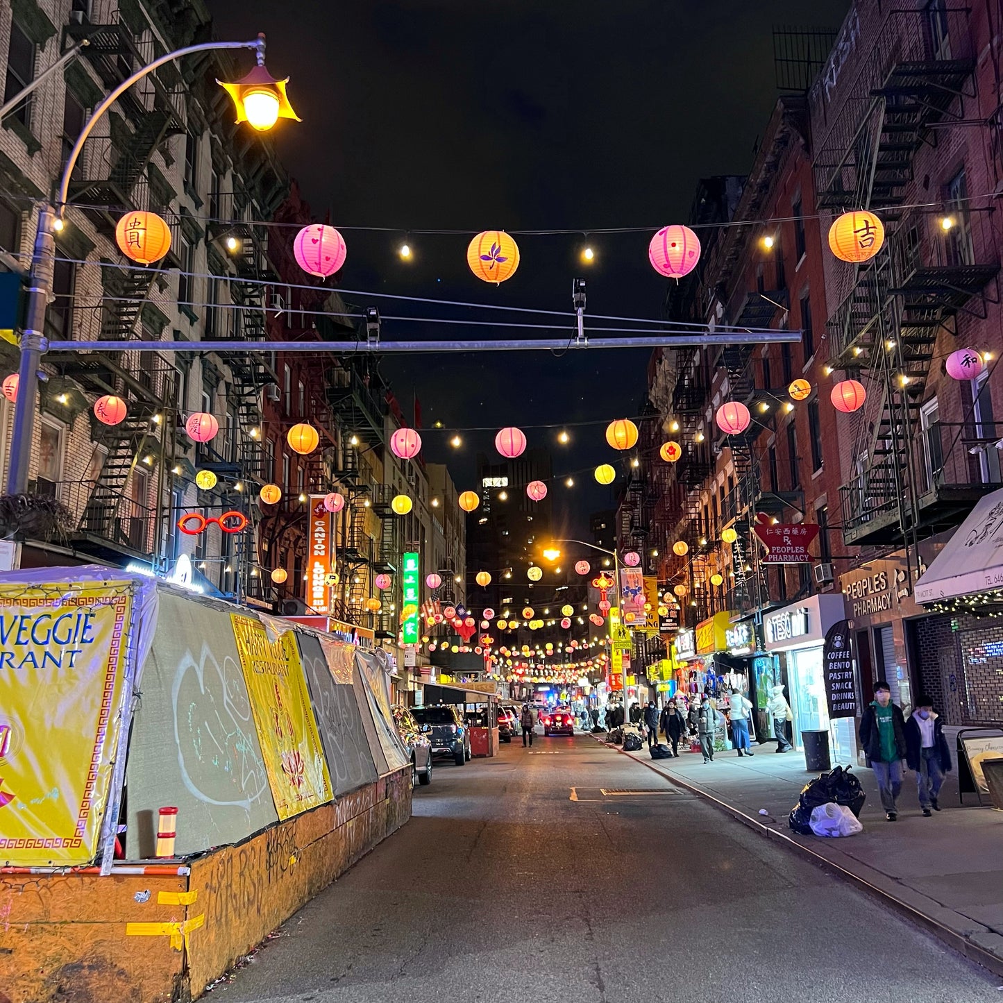 Chinatown Lanterns Sticker