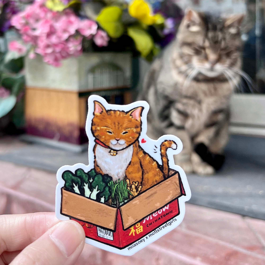 Chinatown Kitty Sticker