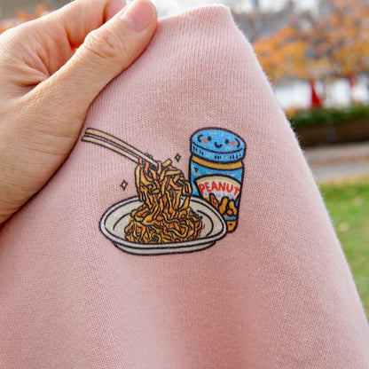 PB Noodles Crop Hoodie