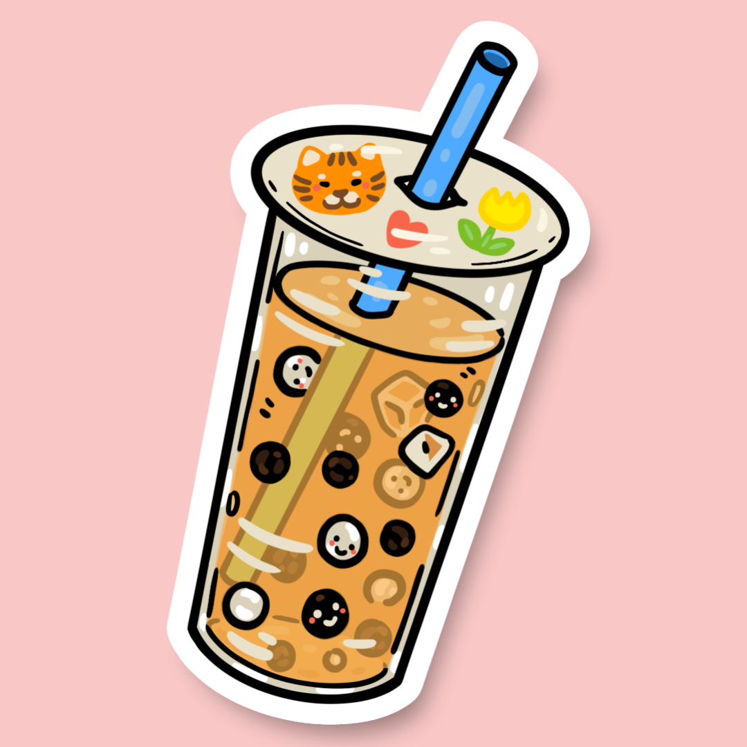 Boba Sticker