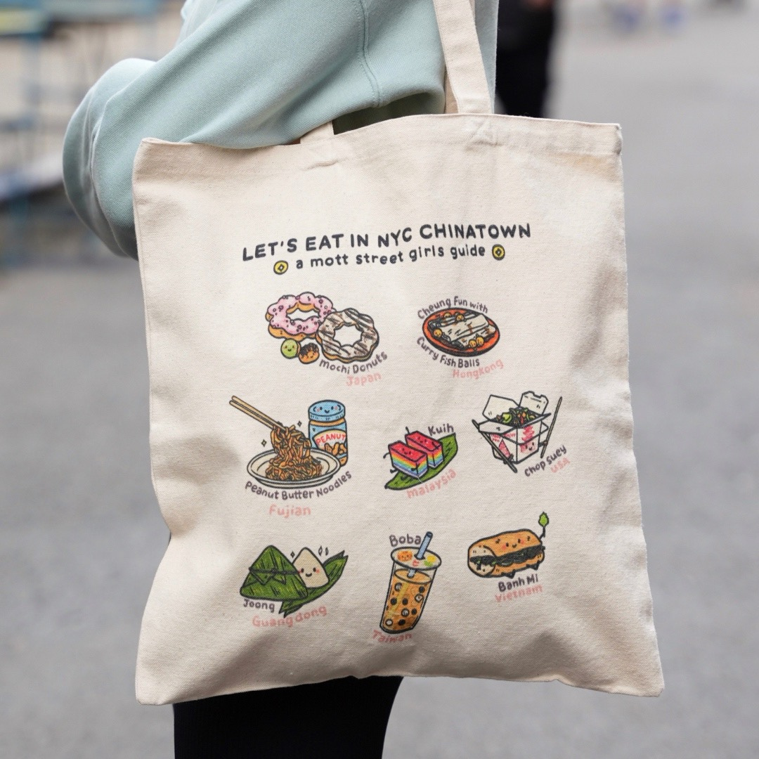 Let’s Eat in NYC Chinatown Tote Bag