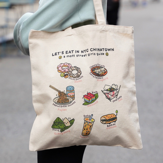 Let’s Eat in NYC Chinatown Tote Bag