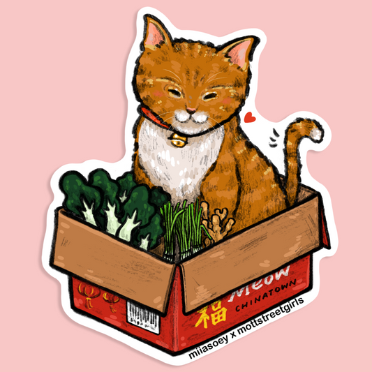 Chinatown Kitty Sticker