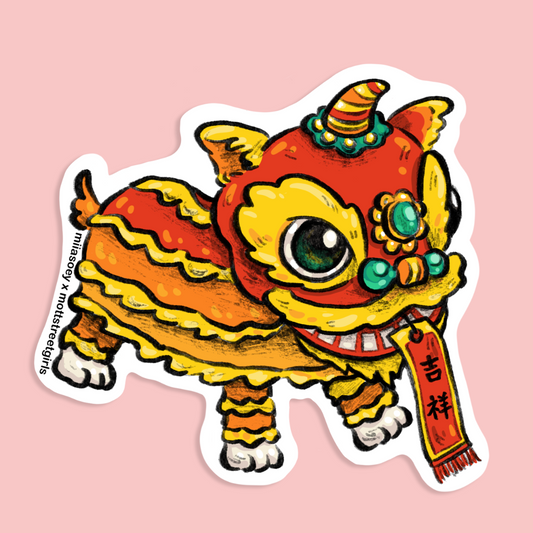 Lion Dance Sticker